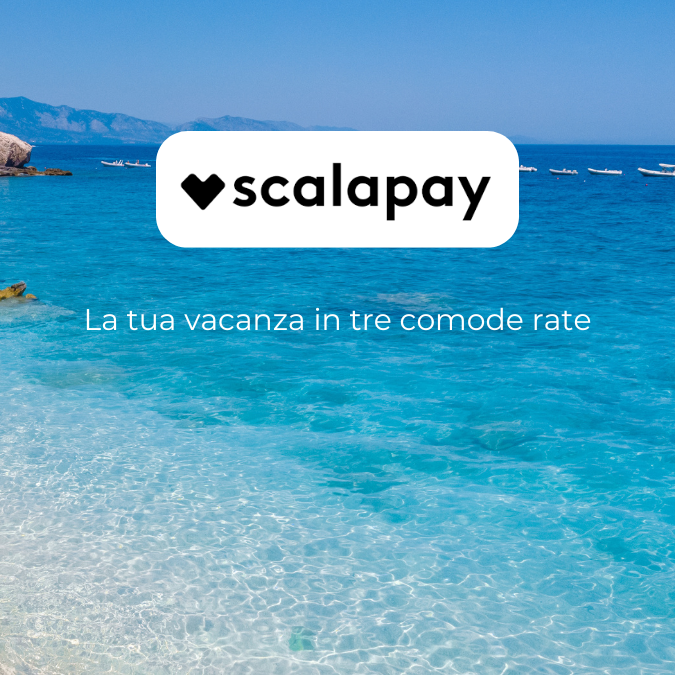 SCALAPAY: il tuo soggiorno in tre rate senza interessi!